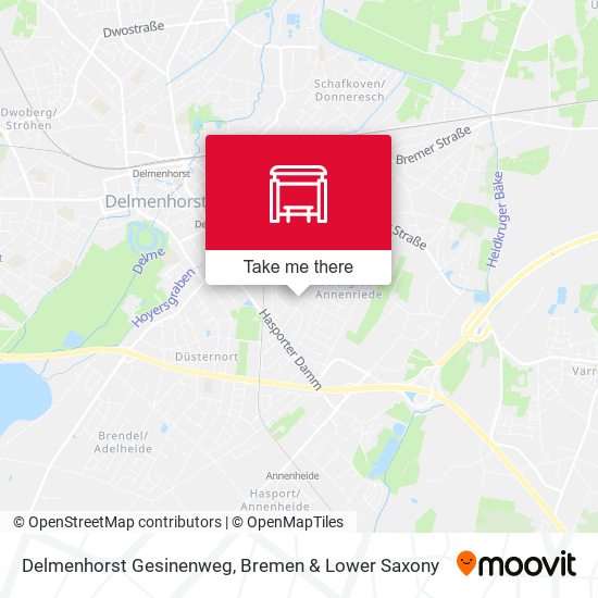 Delmenhorst Gesinenweg map