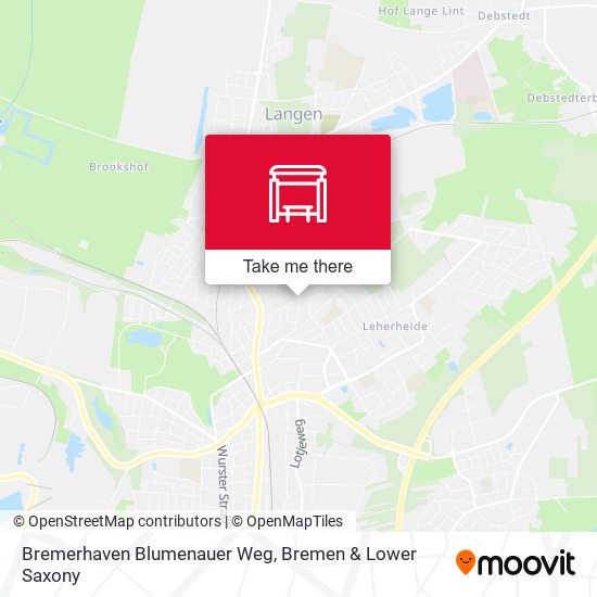 Bremerhaven Blumenauer Weg map
