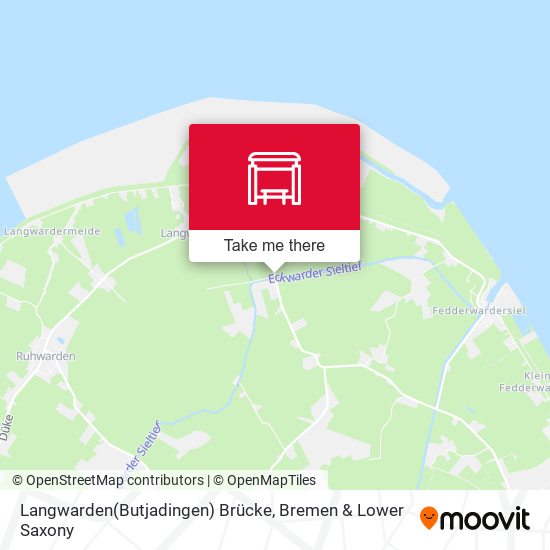Langwarden(Butjadingen) Brücke map