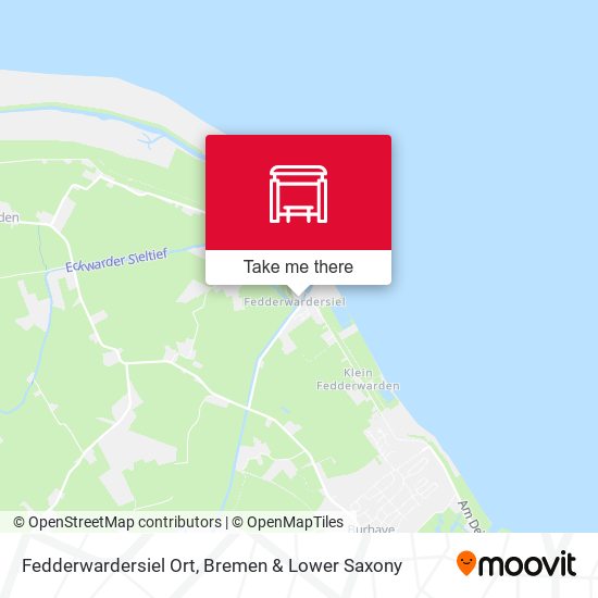 Fedderwardersiel Ort map