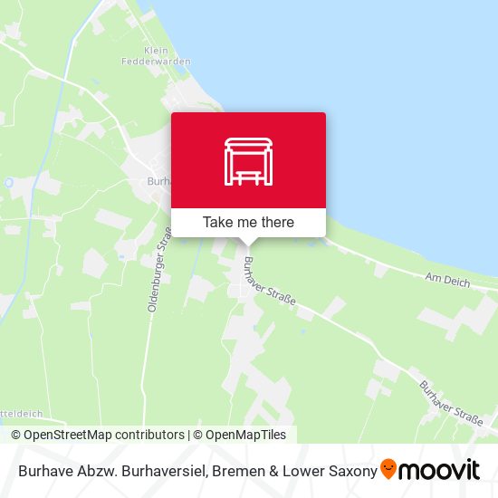Burhave Abzw. Burhaversiel map