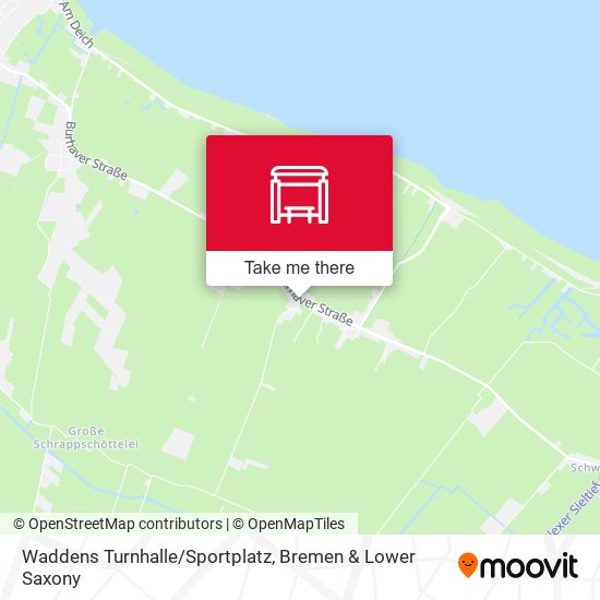 Waddens Turnhalle/Sportplatz map