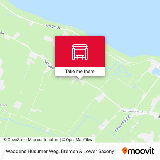 Waddens Husumer Weg map
