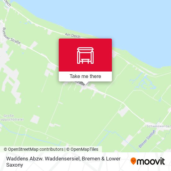 Waddens Abzw. Waddensersiel map