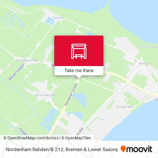 Nordenham Rahden/B 212 map