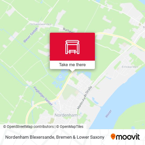 Nordenham Blexersande map