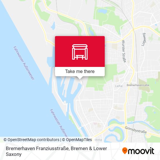 Bremerhaven Franziusstraße map