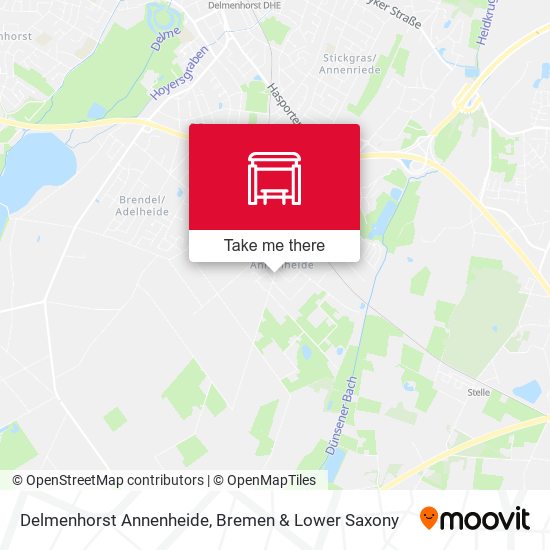 Delmenhorst Annenheide map