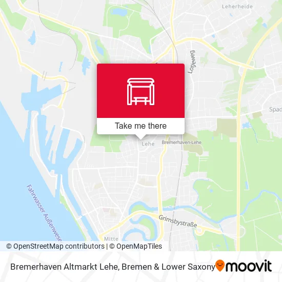 Карта Bremerhaven Altmarkt Lehe