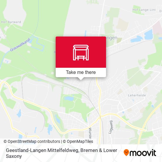 Geestland-Langen Mittelfeldweg map