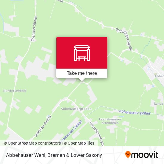 Abbehauser Wehl map