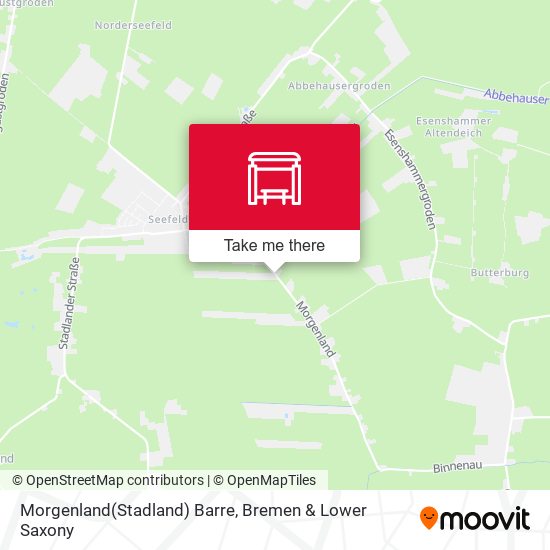 Morgenland(Stadland) Barre map