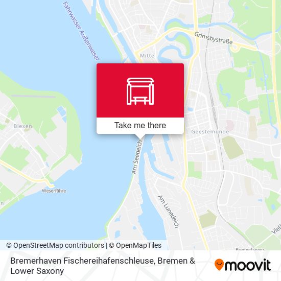 Bremerhaven Fischereihafenschleuse map