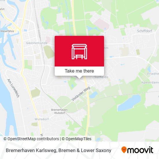 Bremerhaven Karlsweg map