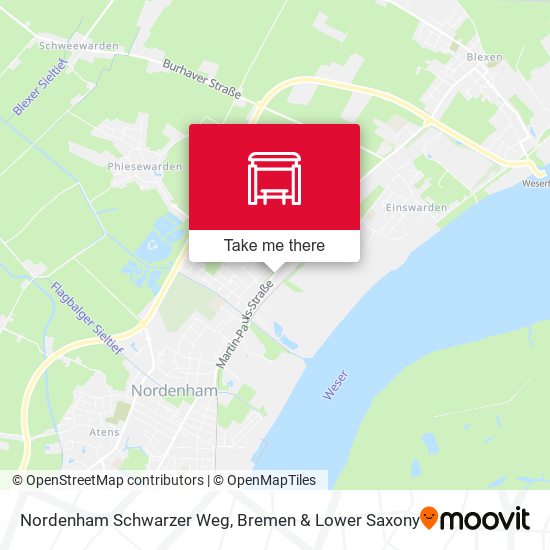 Nordenham Schwarzer Weg map