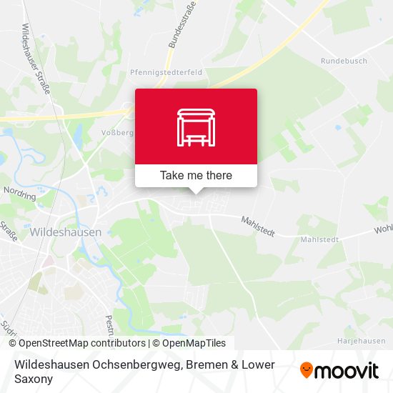 Wildeshausen Ochsenbergweg map