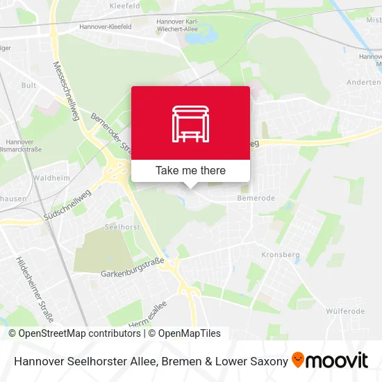 Карта Hannover Seelhorster Allee