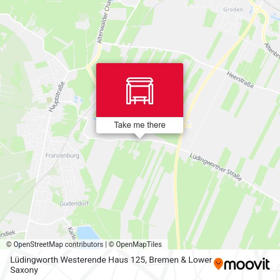 Lüdingworth Westerende Haus 125 map
