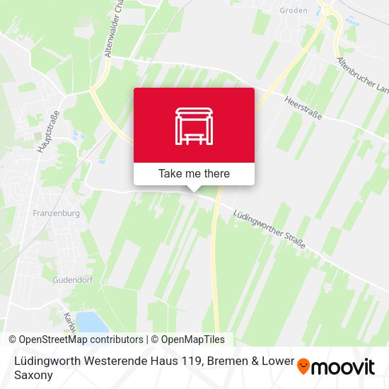 Lüdingworth Westerende Haus 119 map
