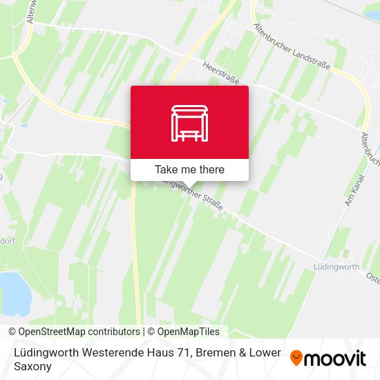 Lüdingworth Westerende Haus 71 map