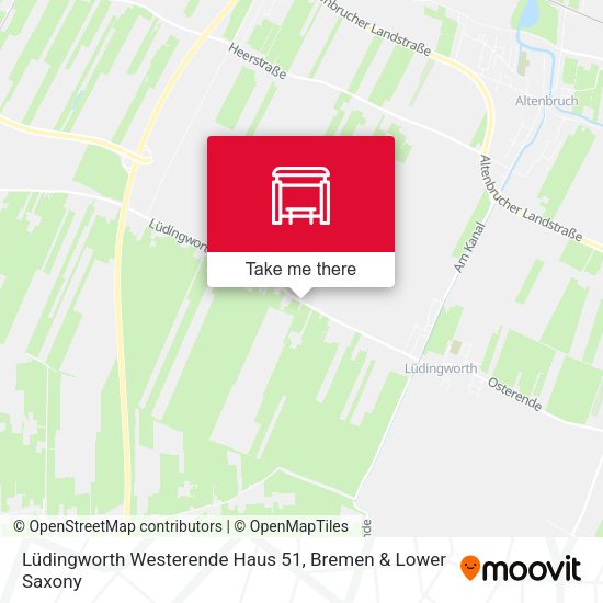 Lüdingworth Westerende Haus 51 map