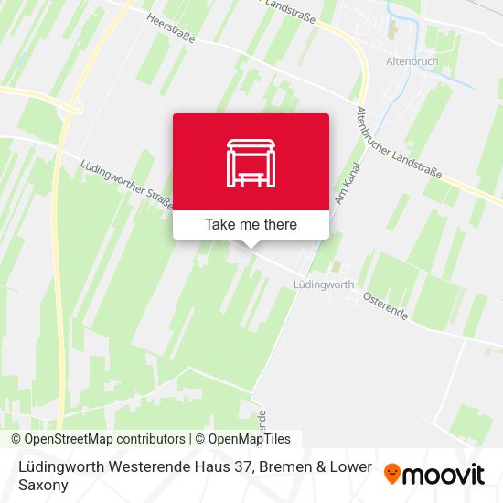 Lüdingworth Westerende Haus 37 map