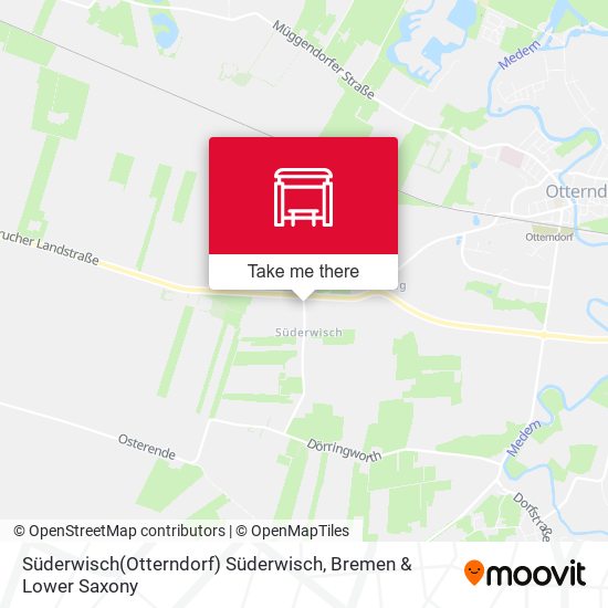 Süderwisch(Otterndorf) Süderwisch map