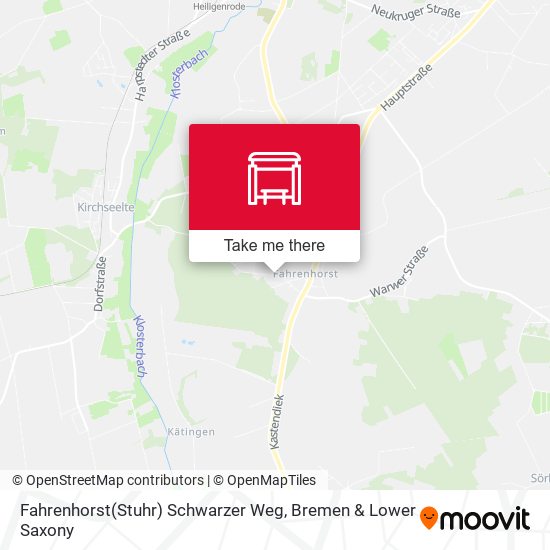 Fahrenhorst(Stuhr) Schwarzer Weg map
