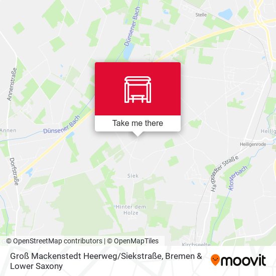 Groß Mackenstedt Heerweg / Siekstraße map