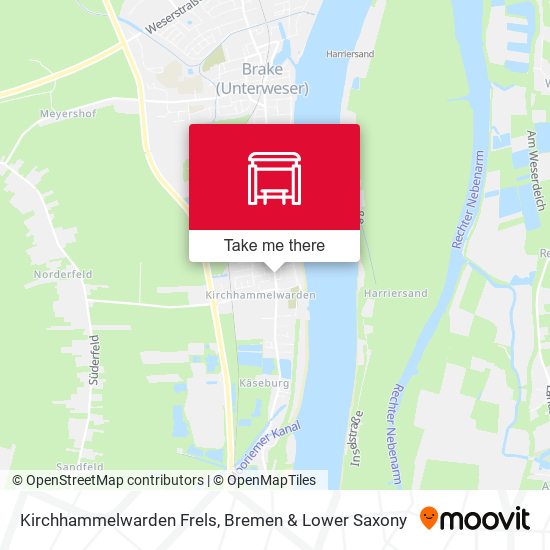Kirchhammelwarden Frels map