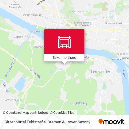 Ritzenbüttel Feldstraße map