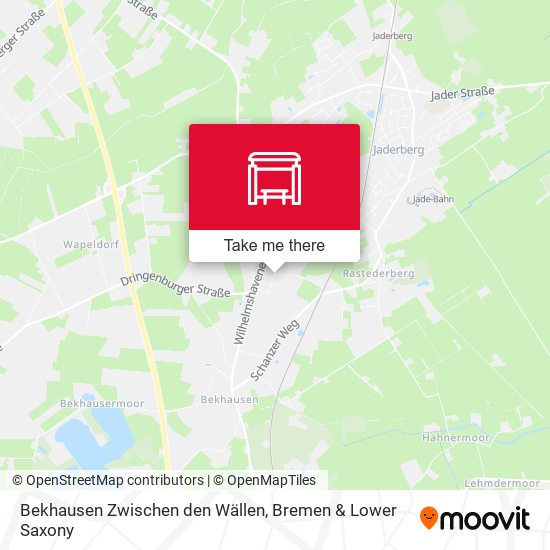 Bekhausen Zwischen den Wällen map