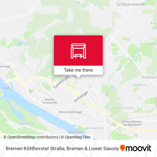 Bremen Köhlhorster Straße map