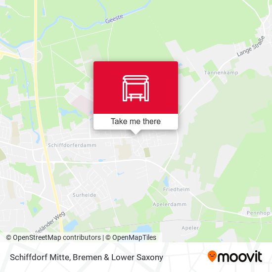Schiffdorf Mitte map