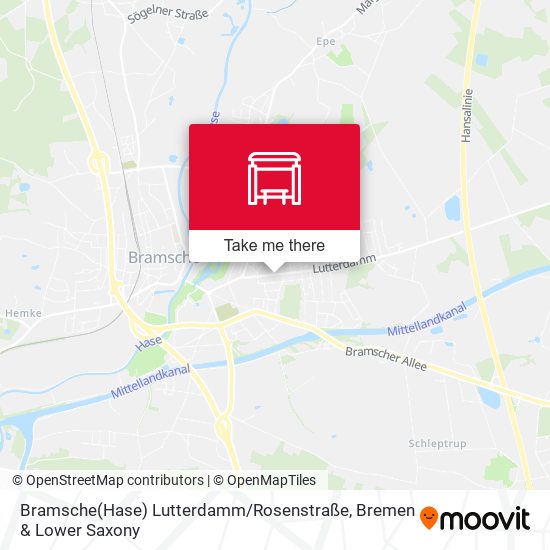 Bramsche(Hase) Lutterdamm / Rosenstraße map