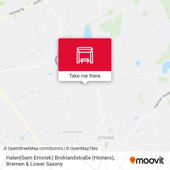 Halen(Gem Emstek) Broklandstraße (Hinners) map