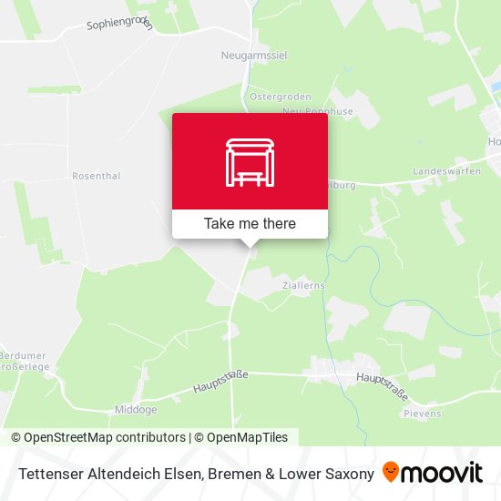 Tettenser Altendeich Elsen map