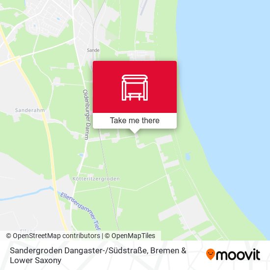 Sandergroden Dangaster- / Südstraße map