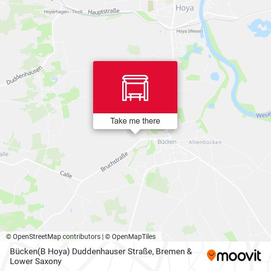 Bücken(B Hoya) Duddenhauser Straße map