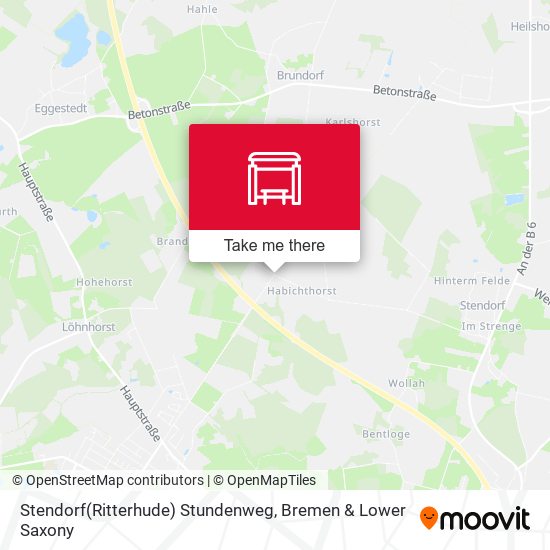 Stendorf(Ritterhude) Stundenweg map