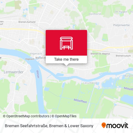 Bremen Seefahrtstraße map