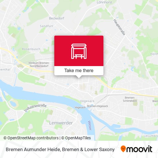 Bremen Aumunder Heide map