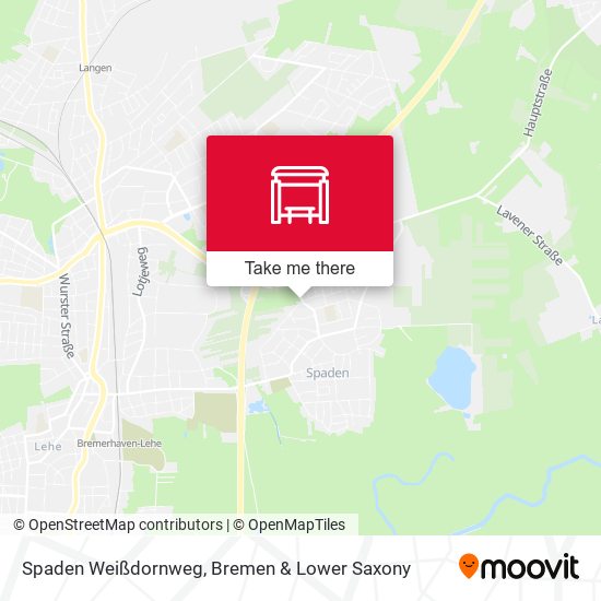 Spaden Weißdornweg map