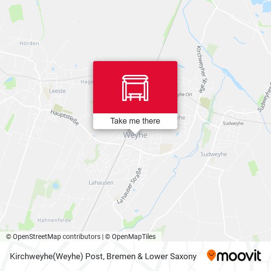 Kirchweyhe(Weyhe) Post map