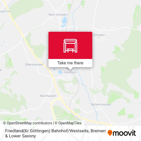 Friedland(Kr Göttingen) Bahnhof / Westseite map