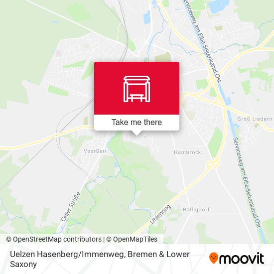 Uelzen Hasenberg/Immenweg map
