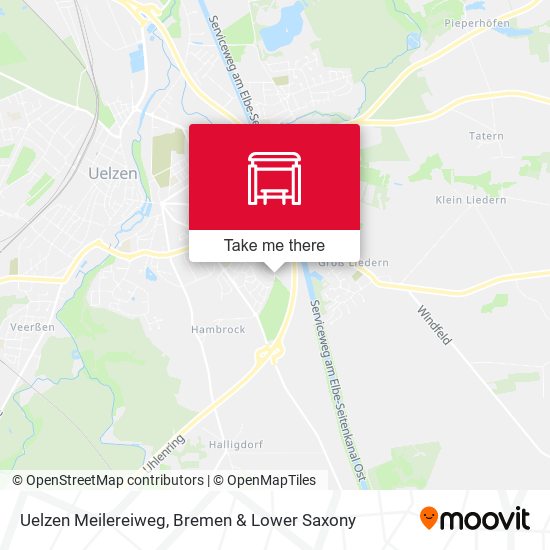 Uelzen Meilereiweg map