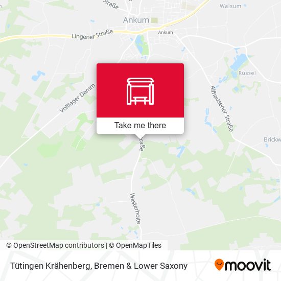 Tütingen Krähenberg map
