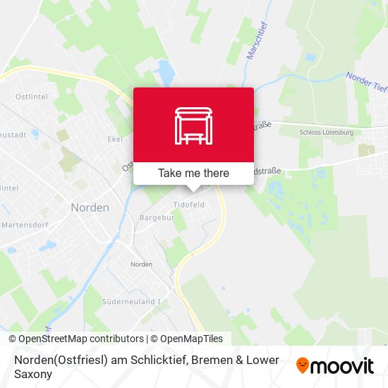 Norden(Ostfriesl) am Schlicktief map