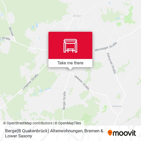 Berge(B Quakenbrück) Altenwohnungen map